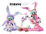  animal_ears artist_request bodysuit bunny_ears fei-yen mecha no_humans pink_bodysuit virtual_on 