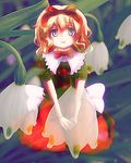  bad_id bad_pixiv_id blonde_hair culotte_(hosenrock) doll flower medicine_melancholy ribbon short_hair solo touhou 