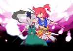  bad_id bad_pixiv_id hitodama konpaku_youmu konpaku_youmu_(ghost) multiple_girls onozuka_komachi red_eyes red_hair sawayaka_samehada touhou white_hair 