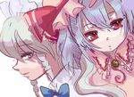  bad_id bad_pixiv_id bangs izayoi_sakuya katari multiple_girls red_eyes remilia_scarlet touhou white_hair 