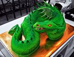  cake dragon food green horn reptile scales scalie spines teeth wings 