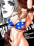  abs america bikini blonde_hair breasts cowgirl dead_or_alive dead_or_alive_5 gloves hat large_breasts ohgami_makoto pose tina_armstrong usa 