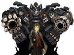  44_magnum 70s aiming_at_viewer bad_id bad_pixiv_id cigarette clint_eastwood crossover dirty_harry gun handgun harry_callahan ironhide mecha oldschool revolver robot science_fiction transformers wai_(chaos) weapon 