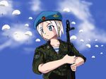  ak-74m assault_rifle beret copyright_request erica_(naze1940) gun hat military military_uniform parachute rifle russia solo telnyashka uniform vdv weapon 