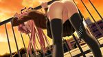  ass censored game_cg ino izayoi_no_hanayome long_hair panties pink_hair seifuku thighhighs tsuge_ayami underwear vagina 