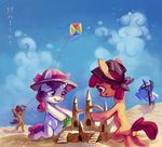  absurd_res apple_bloom_(mlp) applebloom_(mlp) bandanna beach blue_eyes blue_hair bucket childhood clothed clothing cloud clouds cub cutie_mark_crusaders_(mlp) dress equine eyes_closed female friendship_is_magic hair hat hi_res holivi horn horse kite male mammal my_little_pony open_mouth pink_eyes pink_hair pony princess_luna_(mlp) purple_hair red_hair sand sand_castle scootaloo_(mlp) sculpture seaside stairs sweetie_belle_(mlp) translucent_hair unicorn young 