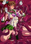  bishoujo_senshi_sailor_moon brown_hair bubble bubbles choker cum elbow_gloves futanari gloves kino_makoto mikoyan monster monster_rape oral pleated_skirt ponytail rape sailor_jupiter sailor_moon sailor_senshi sex skirt sweat tentacle testicles torn_clothes 