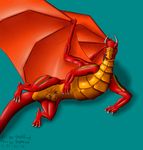  dragon feral guglehupf lying male nude phlegethon red red_body solo wings 