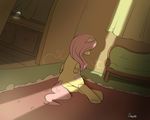  carpet cupboard curtains cutie_mark detailed_background equine female feral fluttershy_(mlp) friendship_is_magic hair horse lying mammal my_little_pony on_side pegasus pink_hair pony sofa solo swomswom wings 