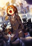  animalization bad_id bad_pixiv_id brown_hair cat closed_eyes commentary hajime_(hajime-ill-1st) hirasawa_yui k-on! kyubey mahou_shoujo_madoka_magica nakano_azusa pantyhose sakuragaoka_high_school_uniform school_uniform short_hair sitting tears too_many too_many_cats wariza when_you_see_it 