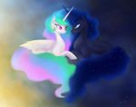  day equine female feral friendship_is_magic hair horn horse mammal mn27 multi-colored_hair my_little_pony night nightmare_moon_(mlp) pony princess princess_celestia_(mlp) princess_luna_(mlp) royalty sparkles stars winged_unicorn wings 