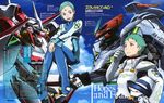  absurdres aqua_hair eureka eureka_seven eureka_seven_(series) eureka_seven_ao fukai_ao hair_ornament hairclip highres newtype official_art purple_eyes ringed_eyes short_hair 