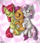  applebloom_(mlp) cub cutie_mark_crusaders_(mlp) equine eyes_closed female feral friendship_is_magic group hair horn horse mammal my_little_pony pegasus pony red_hair scootaloo_(mlp) sleeping sweetie_belle_(mlp) unicorn wings young zed001 