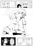  aislinn_wishart behind_ear catchphrase chinchilla comic greyscale kakura_kurumi kiss kosegawa_shiromi monochrome multiple_girls saki short_hair translation_request yuri 