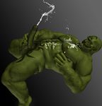  balls bartol biceps big_muscles cum cum_on_chest cum_on_stomach cumshot erection green_skin hairy male masturbation muscles nipples nude orc orgasm pecs penis solo tattoo vein 