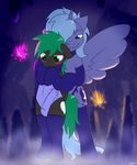  bodysuit camel_tail clothed clothing collar crystal equine erection female friendship_is_magic girly horn legwear male mammal my_little_pony pegasus penis princess_luna_(mlp) skimpy skinsuit skoon stockings straight winged_unicorn wings young 
