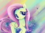  abstract_background arthropod butterfly cutie_mark equine female feral fluttershy_(mlp) friendship_is_magic fur green_eyes hair horse insect mammal misteelala my_little_pony pegasus pink_hair pony solo wings yellow_fur 