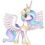  crown equine female feral friendship_is_magic hair horn horse looking_at_viewer mammal multi-colored_hair my_little_pony necklace plain_background pony princess_celestia_(mlp) solar-slash solo transparent_background winged_unicorn wings 