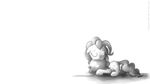  balloon cutie_mark equine eyes_closed female feral fongsaunder friendship_is_magic greyscale horse mammal monochrome my_little_pony pinkie_pie_(mlp) plain_background pony simple_background smile solo white_background 