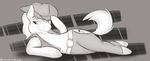  anthrofied apple black_and_white braeburn_(mlp) braeburned clothed clothing cutie_mark equine friendship_is_magic fruit greyscale hat horse male mammal monochrome my_little_pony pony solo 