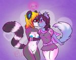  breasts breya canine duo female hot-cider interspecies kissing lemur lesbian lily mammal nude primate pussy ringtail ringtailed_lemur wolf 