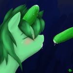  equine female godheadharley green_hair hair horse mammal my_little_pony pickle pickle_surprise pony 