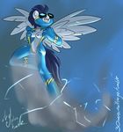  anthrofied atryl breasts crossgender equine eyewear female friendship_is_magic goggles jumpsuit mammal my_little_pony pegasus pussy soarin_(mlp) solo wings wonderbolts_(mlp) 