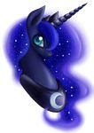  absurd_res alpha_channel blue_hair crown equine female feral friendship_is_magic hair hazuchan hi_res horn horse mammal my_little_pony pony princess_luna_(mlp) royalty solo unicorn winged_unicorn wings 