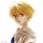  bad_id bad_pixiv_id blonde_hair child child_gilgamesh fate/hollow_ataraxia fate/stay_night fate_(series) gilgamesh kisaragi_(domino) lips male_focus red_eyes signature smile solo younger 