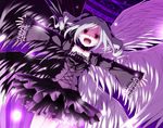  :d bad_id bad_pixiv_id dress gothic_lolita idolmaster idolmaster_cinderella_girls kago_no_tori kanzaki_ranko lolita_fashion open_mouth outstretched_arms red_eyes short_hair silver_hair smile solo spread_arms twintails wings 