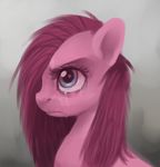 blue_eyes crying equine female feral friendship_is_magic fur gradient_background hair horse imalou mammal my_little_pony pink_fur pink_hair pinkamena_(mlp) pinkie_pie_(mlp) pony simple_background solo tears 