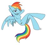  alpha_channel anthro anthrofied arms_behind_head blue_body breasts cutie_mark equine female friendship_is_magic hair mammal multi-colored_hair my_little_pony naturally_censored nude pegasus purple_eyes rainbow_dash_(mlp) rainbow_hair reclining small_breasts solo theoretical-chaos wings 
