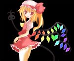  flandre_scarlet gorujitai laevatein rainbow_order solo touhou wings 