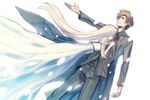  1girl brown_hair couple dress emiya_kiritsugu fate/zero fate_(series) hetero husband_and_wife irisviel_von_einzbern jonohara long_hair white_hair 