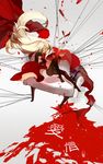  bad_id bad_pixiv_id blonde_hair blood character_doll couch doll dress garry_(ib) highres holding_needle ib ib_(ib) long_hair mary_(ib) nail needle palette_knife pantyhose satsuyu_ito sewing solo thread very_long_hair 