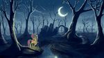  azenge equine everfree_forest female feral fluttershy_(mlp) forest friendship_is_magic hi_res horse lantern mammal my_little_pony pony tree wood 