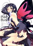  :o accel_world antennae armpits bare_shoulders black_hair blush breasts butterfly_wings censored convenient_censoring dress elbow_gloves gloves headdress highres kuroyukihime long_hair nipples no_panties red_eyes small_breasts wings yagami_shuuichi 