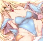  1girl bare_shoulders blonde_hair breasts cameltoe cleavage curvy dark_magician_girl duel_monster female gloves green_eyes happy hat huge_breasts jewelry long_hair mound_of_venus navel necklace open_mouth pussy_peek simple_background solo spread_legs thighs tsukasawa_takamatsu tsukazawa white_background wink yu-gi-oh! yuu-gi-ou_duel_monsters 