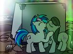  equine eyewear female feral friendship_is_magic glasses horn horse kissing lesbian mammal my_little_pony octavia_(mlp) pokehidden pony speaker unicorn vinyl_scratch_(mlp) 