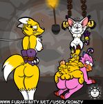  angry avian beak bird biyomon breasts butt canine cartoon chain collar digimon feline female fox gatomon humor leash male penis pikachu pok&eacute;mon pussy renamon romzy scared 