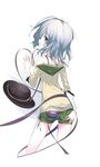  alternate_costume casual contemporary cutoffs from_behind hat hat_removed headwear_removed heart heart_of_string komeiji_koishi loxodon short_hair shorts smile solo touhou 