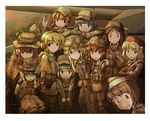  alice_margatroid amx13-90 fat_(artist) ground_vehicle hinanawi_tenshi kawashiro_nitori maribel_hearn military military_uniform military_vehicle mizuhashi_parsee motor_vehicle multiple_girls nagae_iku pointy_ears reiuji_utsuho rika_(touhou) shameimaru_aya short_hair tank tatara_kogasa touhou touhou_(pc-98) uniform usami_renko 