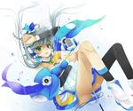  bad_id bad_pixiv_id highres luo_tianyi malachite microphone silver_hair solo vocaloid vocanese 