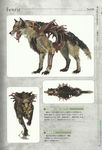  concept_art fenrir fur mammal resident_evil resident_evil_revelations ribs tail tongue wolf 