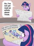  comic dakimakura edit equine female feral friendship_is_magic hair horn horse mammal multi-colored_hair my_little_pony newspaper pony trixie_(mlp) twilight_sparkle_(mlp) unicorn unknown_artist 