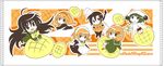  5girls :d bread chiara_toscana chibi food hecate khamsin_nbh'w maid melon_bread multiple_girls open_mouth school_uniform serafuku shakugan_no_shana shana smile tachitsu_teto wilhelmina_carmel yoshida_kazumi 