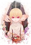  bad_id bad_pixiv_id bib blonde_hair child cross cross_necklace fate/stay_night fate_(series) food gilgamesh ice_cream jewelry kotomine_kirei kuro_(cream) male_focus multiple_boys necklace red_eyes younger 