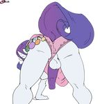  angeluscolourations animal_genitalia anthro anthrofied balls bent_over butt cutie_mark dickgirl equine eradragon friendship_is_magic hair hooves horn horse horsecock intersex kame-sama88 lingerie mammal my_little_pony panties penis pony purple_hair purple_penis rarity_(mlp) solo underwear unicorn 