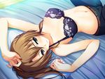  akatsuki_no_goei bed blush bra brown_hair game_cg tagme_(character) tomose_shunsaku underwear 