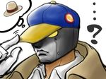  ? baseball_cap expressionless face gloves hat mask no_humans no_pupils portrait q_(street_fighter) solo street_fighter street_fighter_iii_(series) white_gloves yellow_eyes 